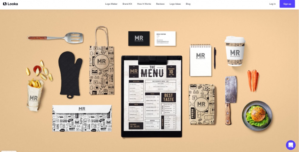 Looka - это ещё один сервис на базе ИИ для создания логотипов